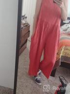 img 1 attached to Comfortable Chiffon Sleeveless Jumpsuits for Women with Pockets 💃 - Tank Top and Wide Leg Long Pants Jumpsuit Rompers review by Justin Cranford