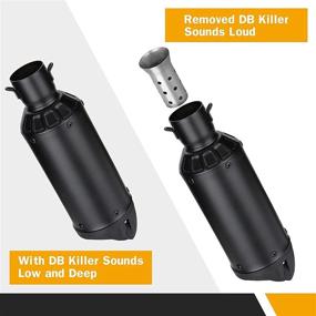 img 1 attached to 🏍️ Enhance Your Ride with LKV Motorcycle DB Killer 51mm Universal Muffler Silencer: Reduce Noise on Harley, Moto Guzzi, Honda, Kawasaki, Suzuki, Yamaha, Cruiser, Scooter & More!