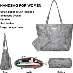 img 2 attached to Montana West Leather Shoulder Handbags Women's Handbags & Wallets - Hobo Bags