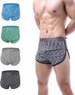 experience maximum comfort and confidence with yukaichen men's performance bulge-enhancing trunks logo