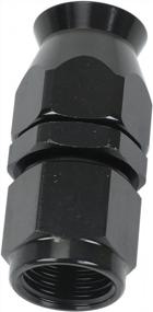 img 3 attached to AN6 6AN Прямой PTFE тефлоновый поворотный фитинг для шланга в черном цвете от Smileracing для повышения производительности
