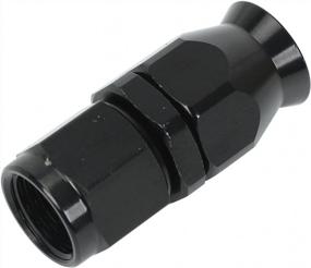 img 4 attached to AN6 6AN Прямой PTFE тефлоновый поворотный фитинг для шланга в черном цвете от Smileracing для повышения производительности