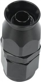 img 2 attached to AN6 6AN Прямой PTFE тефлоновый поворотный фитинг для шланга в черном цвете от Smileracing для повышения производительности