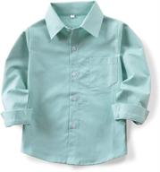 👕 ochenta boys' oxford shirt - buttoned short sleeve top for clothing, tees, and shirts logo