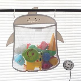 img 1 attached to Organizer Hanging Cartoon Storage Bathtub Baby & Toddler Toys