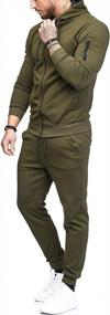 img 2 attached to Men'S Hooded Athletic Sweatsuits - 2 Piece Casual Jogging Track Sets From WZIKAI