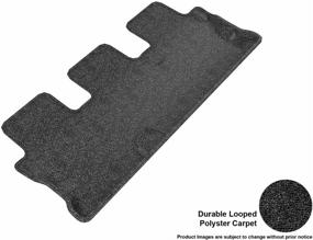 img 4 attached to 🚗 Custom Fit Floor Mat for Toyota Highlander - 3D MAXpider Third Row - Classic Carpet (Black)