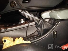 img 7 attached to Крышка ручного тормоза из углеродного волокна для BMW 1 2 3 4 серии GT E46 E90 E92 E60 E39 F30 F10 F20 - Модернизированный автомобильный аксессуар для улучшения стиля и функциональности