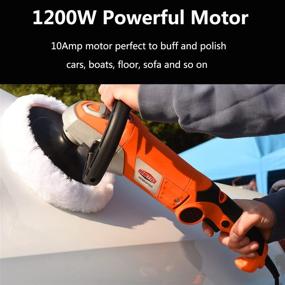 img 1 attached to 🚗 Dobetter 7 Inch Car Buffer Polisher/Sander Machine - 10Amp 1200W Power for Car Waxing and Buffing - Model DDBAP58