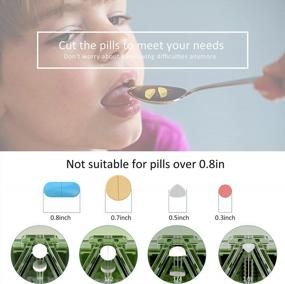 img 1 attached to Pill Cutter For Small Pills, Tablet Splitter With Blade Guard Safety Medicine Slicer Medication Vitamin Divider Cutting Drugs Dark Green SEO