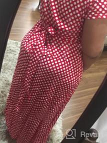 img 5 attached to Boho Wrap Maxi Dress For Women With Polka Dot Print, Floral Split Design Ideal For Casual Summer Parties And Beach Outings - V-Neck, Long Length