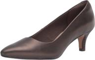 clarks womens linvale jerica black women's shoes : pumps logo