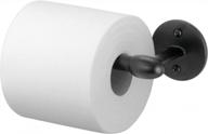 настенный держатель рулона туалетной бумаги и диспенсер с матовой черной отделкой - удерживает и выдает один рулон, простая установка с помощью прилагаемого крепежного оборудования - решение для хранения в ванной от mdesign логотип