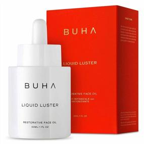 img 4 attached to Buha Liquid Luster Restorative Facial Oil - Ultra-Nourishing 21 Botanical & Antioxidant Face Skin Care, Hydrating For Dry Skin, Non-Toxic & Cruelty-Free, 30 ML