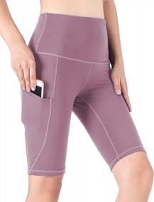 img 4 attached to Stylish And Functional: SouqFone'S High Waist Yoga Pants With Pockets For Women - Perfect For Your Workout!