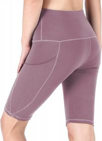 img 2 attached to Stylish And Functional: SouqFone'S High Waist Yoga Pants With Pockets For Women - Perfect For Your Workout!