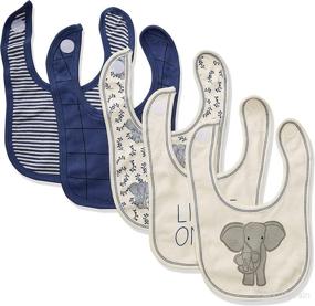 img 4 attached to 🌿 Organic Cotton Bibs for Unisex Baby - Touched by Nature: Gentle and Sustainable Protection