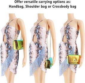 img 3 attached to Candice Transparent Shoulder Crossbody Interior Women's Handbags & Wallets via Shoulder Bags