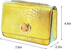 img 1 attached to Candice Transparent Shoulder Crossbody Interior Women's Handbags & Wallets via Shoulder Bags