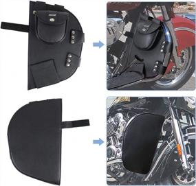 img 3 attached to AUFER Soft Lower Leg Warmer And Rain Guard For Indian Roadmaster, Springfield And Chieftain