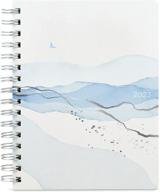 blue teacher and college planner 2023 - monthly and weekly with tabs - twin wire binding - november 2022 to december 2023 - 6.5"x 8.5 логотип