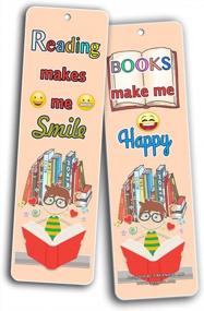 img 2 attached to Creanoso Smiley Face Bookmarks Cards For Kids (12-Pack) - Emoji Emoticon Bookmarker – Classroom Incentives – Teacher Rewards - Books Reading Rewards Incentives For Kids Boys Girls – Teaching Supplies