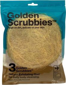 img 3 attached to 🌾 Organic Golden Scrubbies Sponge for Gentle Exfoliation
