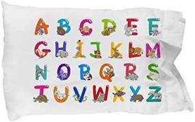 img 1 attached to Vibrant Animal Alphabet Pillow Covers: Unleash Your Child's Imagination with SpreadPassion