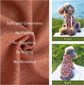 img 2 attached to 🐶 Furryilla Leopard Pink Dog Hoodies for Small Dogs: Girl and Boy, Cotton Sweatshirt Fleece Sweater Winter Coat with Hat. Great Puppy Clothes, Cat Apparel! (Size L)