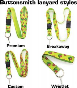 img 3 attached to Customized Geckos Premium Lanyard With Buckle And Flat Ring By Buttonsmith - Personalized With Your Name - Made In The USA For Optimal Security And Style