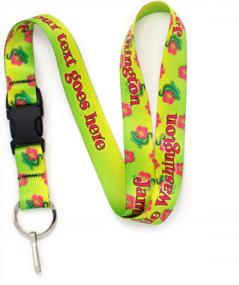 img 4 attached to Customized Geckos Premium Lanyard With Buckle And Flat Ring By Buttonsmith - Personalized With Your Name - Made In The USA For Optimal Security And Style