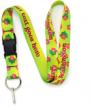 customized geckos premium lanyard with buckle and flat ring by buttonsmith - personalized with your name - made in the usa for optimal security and style logo