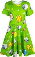 asylvain casual dresses toddler graphic girls' clothing ~ dresses logo