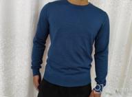 img 1 attached to Stay Stylish And Cozy With MLANM'S Men'S Slim Fit Knitted Crew-Neck Sweater review by Jose Ballard