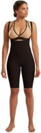 marena recovery knee-length compression girdle with high-back - m, black: support & comfort for your everyday activities! logo