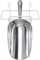 38 oz aluminum ice scoop with holder for cusinium ice bucket logo