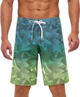 men's quick dry swim trunks long board shorts with mesh lining beachwear for yaluntalun logo