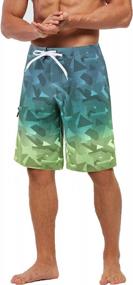 img 2 attached to Men'S Quick Dry Swim Trunks Long Board Shorts With Mesh Lining Beachwear For Yaluntalun