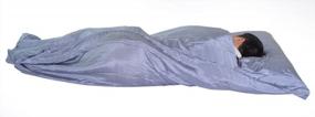 img 1 attached to Marycrafts Mulberry Silk Sleeping Bag Liner & Travel Sheet - 100% Pure Silk, Single Size 83"X33