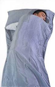 img 2 attached to Marycrafts Mulberry Silk Sleeping Bag Liner & Travel Sheet - 100% Pure Silk, Single Size 83"X33