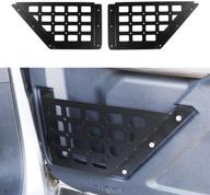 rerpro ford bronco 2021 2022 front door storage pockets molle panels - 2/4 door accessories side door organizer box interior expansion accessory - high-performance carbon steel 1 pair net логотип