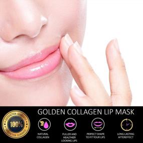 img 2 attached to 24K Gold Lip Care Gel Masks With Collagen Pads - Hydrating, Anti-Aging, And Moisturizing Lip Mask To Firm And Revitalize Lips, Remove Dead Skin, And Enhance Your Natural Beauty