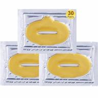 24k gold lip care gel masks with collagen pads - hydrating, anti-aging, and moisturizing lip mask to firm and revitalize lips, remove dead skin, and enhance your natural beauty logo