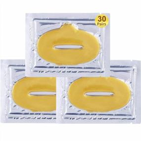 img 4 attached to 24K Gold Lip Care Gel Masks With Collagen Pads - Hydrating, Anti-Aging, And Moisturizing Lip Mask To Firm And Revitalize Lips, Remove Dead Skin, And Enhance Your Natural Beauty