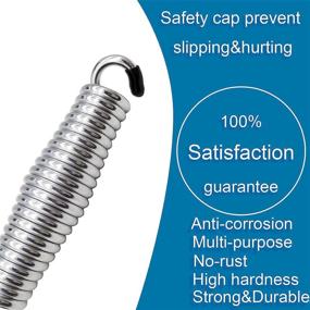 img 2 attached to Heavy-Duty Silver Porch Swing Springs - Pack Of 2, With 1600Lbs Capacity For Hammock Chair, Ceiling Mount Hanger
