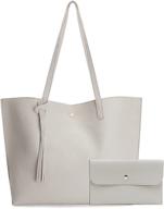 👜 black shoulder handbag for women - genuine leather women's handbags & wallets featuring totes logo