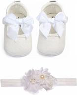 👧 sequined bowknot anti-slip headband girls' shoes - flats логотип