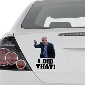 img 1 attached to 🚗 100Pcs I Did That Biden Funny Car Stickers Decal – Humorous and Hilarious Collectible!