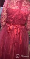 img 1 attached to Princess Burgundy Girls' Clothing: Bridesmaid Embroidered Communion Dress review by Heather Brown