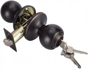 img 4 attached to NEWBANG Keyed Entry Knob Lock In Venetian Bronze For Exterior Door 5763-ORB-ET-1P-1